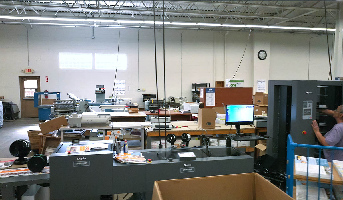 Duplo Bindery at City Printing in Youngstown, OH